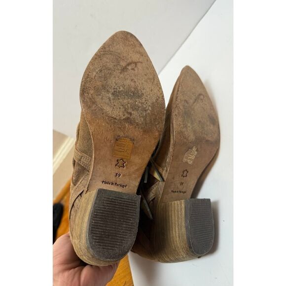 Free People Mason Distressed Suede Buckle Boots Sz. 39 (US 8.5) - Picture 6 of 10
